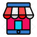 Mobile Store Online Shopping Ecommerce Icon