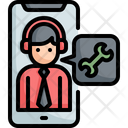 Mobile Support Customer Icon