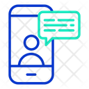 Mobile User Chat Icon