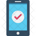 Mobile Verification Success Mark Verification Icon