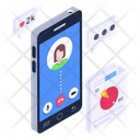 Mobile Video Call Video Chat Video Talk Icon