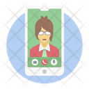 Mobile Video Chat Icon