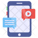 Mobile Video Chat Icon