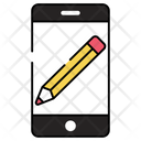 Mobile Writing Content Writing Article Writing Icon