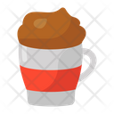 Mocha Cappuccino Cold Drink Icon
