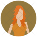 Ginger Woman Model Icon