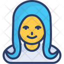 Blonde Girl Female Feminine Icon