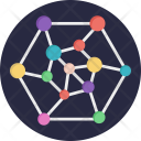 Molecular Network Cells Icon