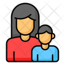 Mom Son Mothers Day Icon