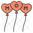 Mom Motherday Balloons Icon