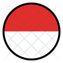 Monaco Indonesia Nation Icon