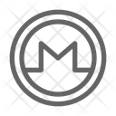 Monero Cryptocurrency Blockchain Icon