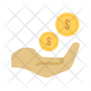 Monetary Help Donation Icon