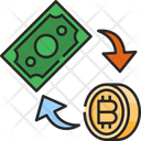 Trade Bitcoin Dollar Icon