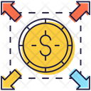 Money Flow Business Network Financial Network Icon