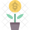 Money Growth Up Business Money Icon