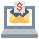 Money Mail Business Mail Online Message Icon