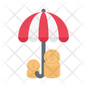 Umbrella Protection Cost Icon