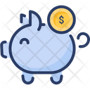 Money Piggy Save Money Icon