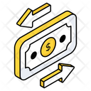 Money Transfer Cash Transfer Money Flow Icon