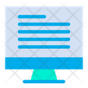 Monitor Book E Book Icon
