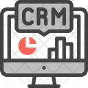 Monitoring Crm Marketing Analysis Icon