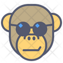 Monkey Sunglasses Icon