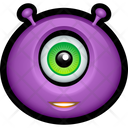 Purple Monster Alien Icon