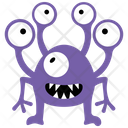Eyed Alien Halloween Monster Zombie Monster Icon