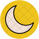 Moon New Crescent Icon