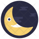 Moon Cartoon Sleeptime Icon