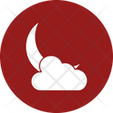 Moon And Cloud Cloud Crescent Icon