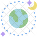 Moon And Earth Icon