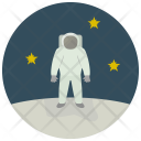 Astronaut Stars Moon Icon