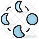Moon Phases Lunar Phases Crescent Icon