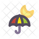 Moon Umbrella Icon