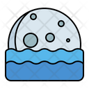 Moonrise Moonset Sea Icon