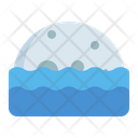 Moonrise Moonset Sea Icon