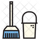Mop Cleaning Equipment Brush Icon