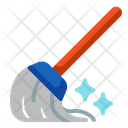 Mop Cleaning Home Icon
