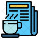 Coffee Cup Hot Coffee News Paper Icon