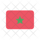 Morocco Flag Country Icon