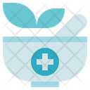 Pharmacy Mortar Herbal Bowl Icon