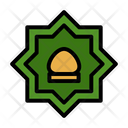 Mosaic Background Glass Icon