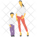 Mother And Son Icon