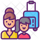 Mother Daughter Trip Icon