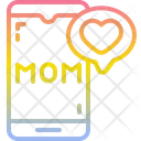 Phone Text Message Mothers Day Icon