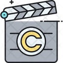 Motion Picture Copyright Clapperboard Copyright Icon