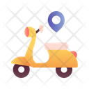 Motorcycle Delivery  Icon