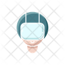 Motorcycle Man No Outline Avatar User Icon
